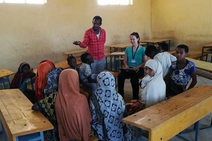 Focus group discussion at the Berhale Refugee camp